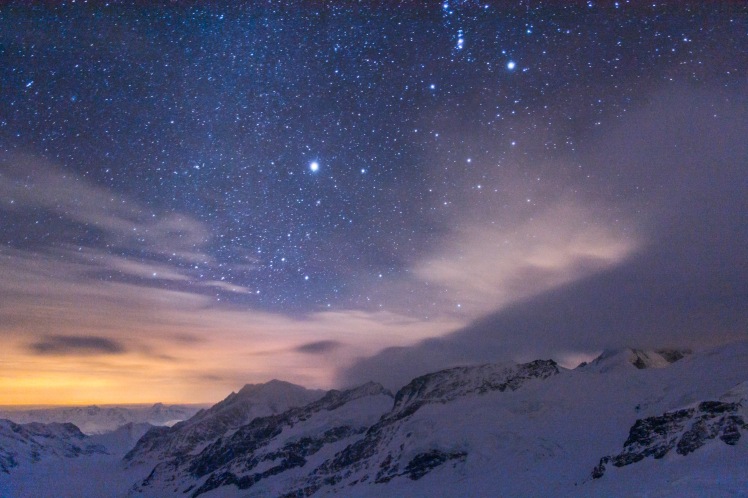 Starscape from the Jungfraujoch station. Photograph courtesy of Christopher Hoyle.